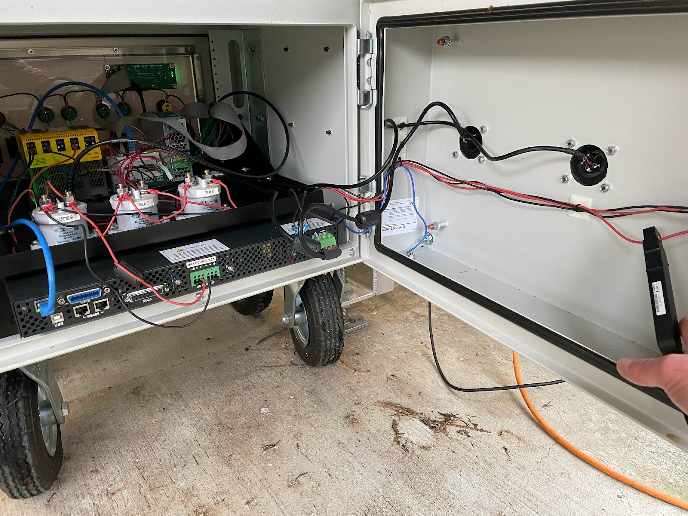 Electro-euthanasia PSU — cabinet on site