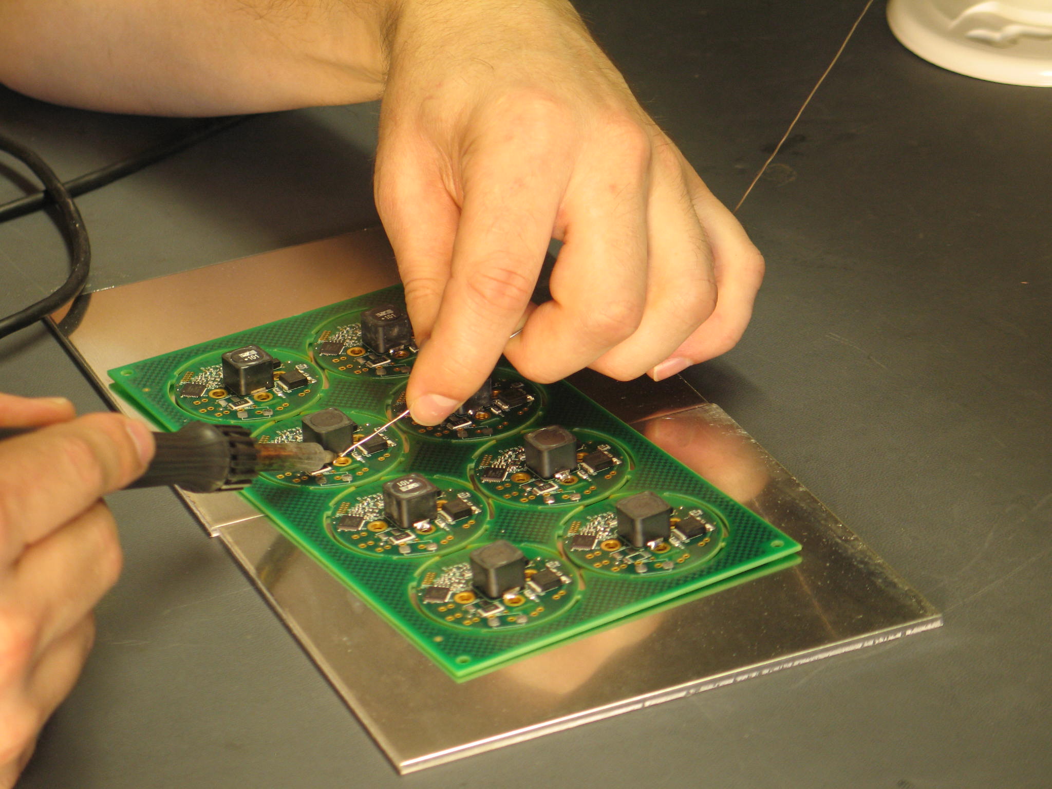 Hand assembly and bring-up of prototype boards