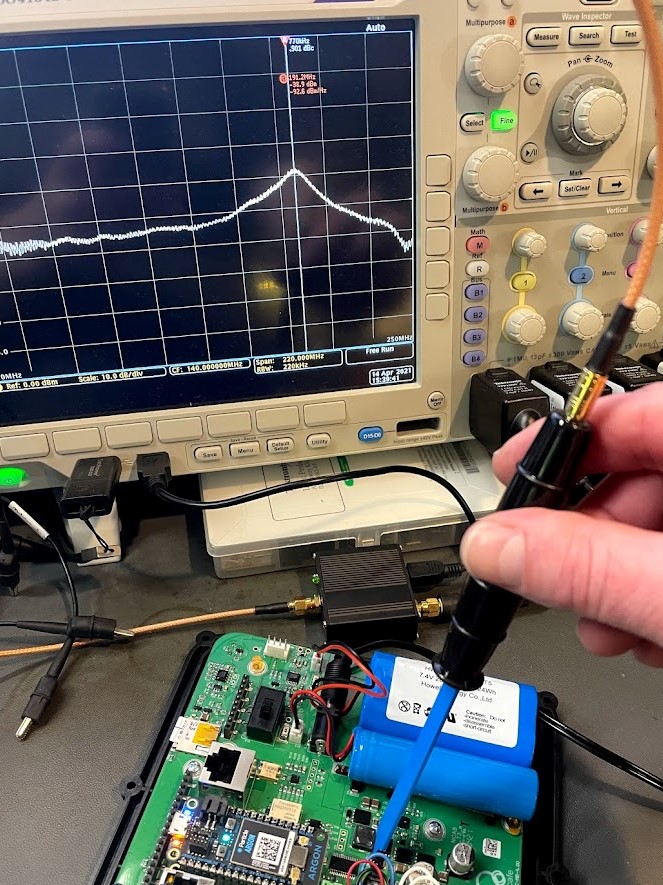 Emissions and RF measurement on the bench